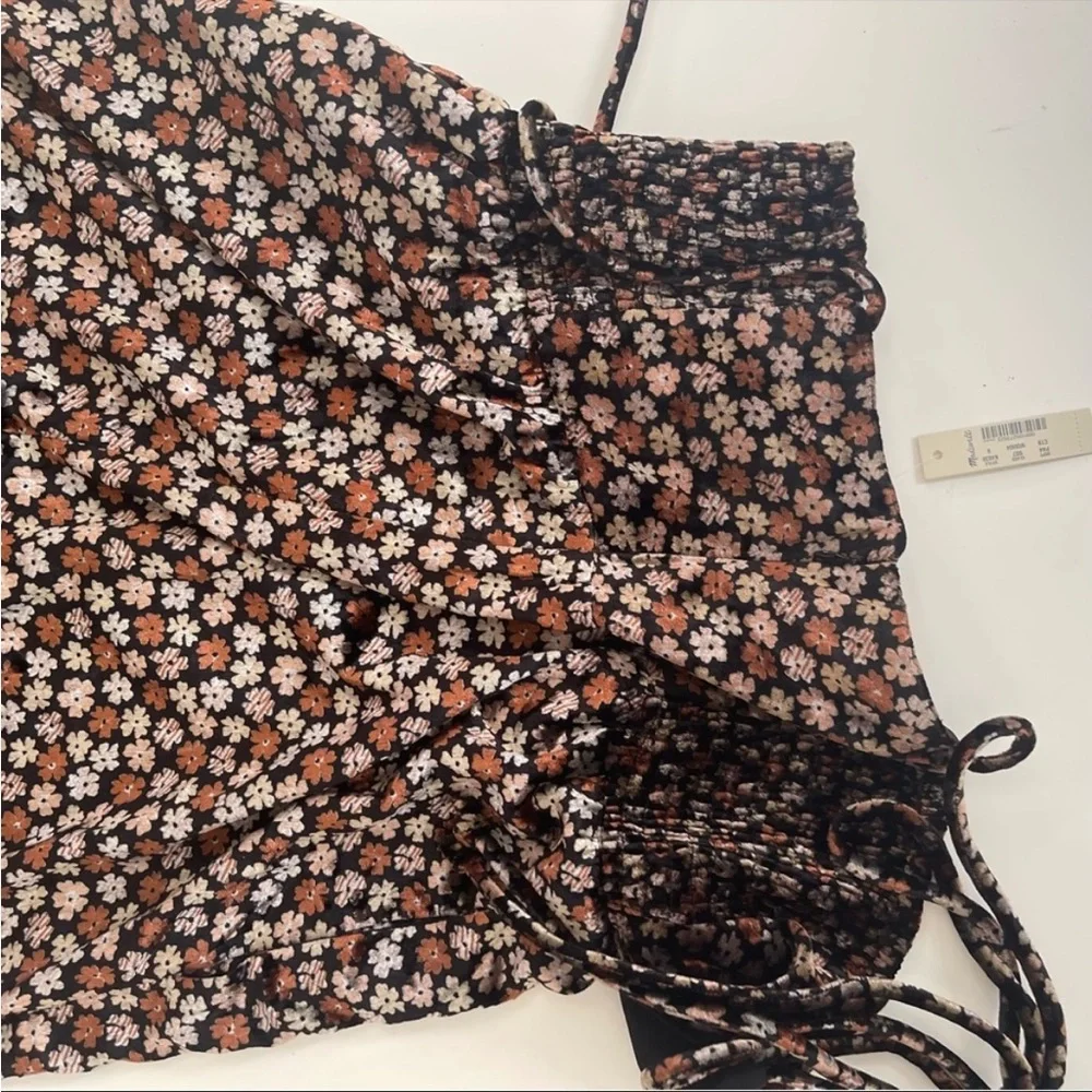 Madewell Velvet Floral Thistle Cami Jumpsuit Size 6 - Picture 7 of 7